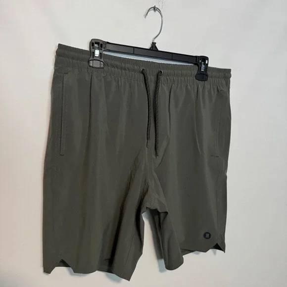 Free Fly Lined Swell Shorts Men XL Green Bamboo Charcoal Athletic Hiking Fishing - Picture 2 of 10